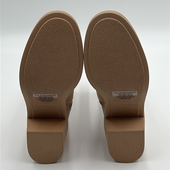 2108- André Assous Suede Ankle boots Beige Water Resistant Size 8.5 NWT - Picture 7 of 12